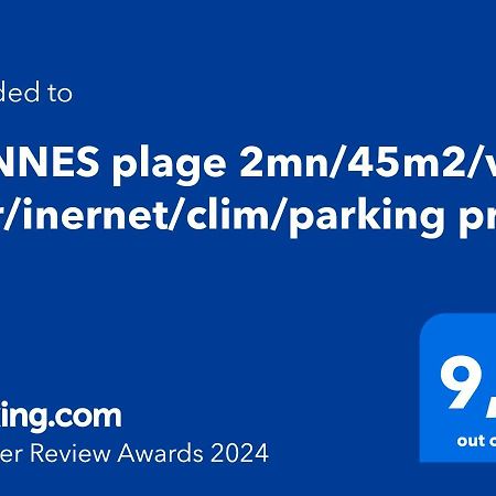 Cannes Plage 2Mn/45M2/Vue Mer/Inernet/Clim/Parking Prive エクステリア 写真