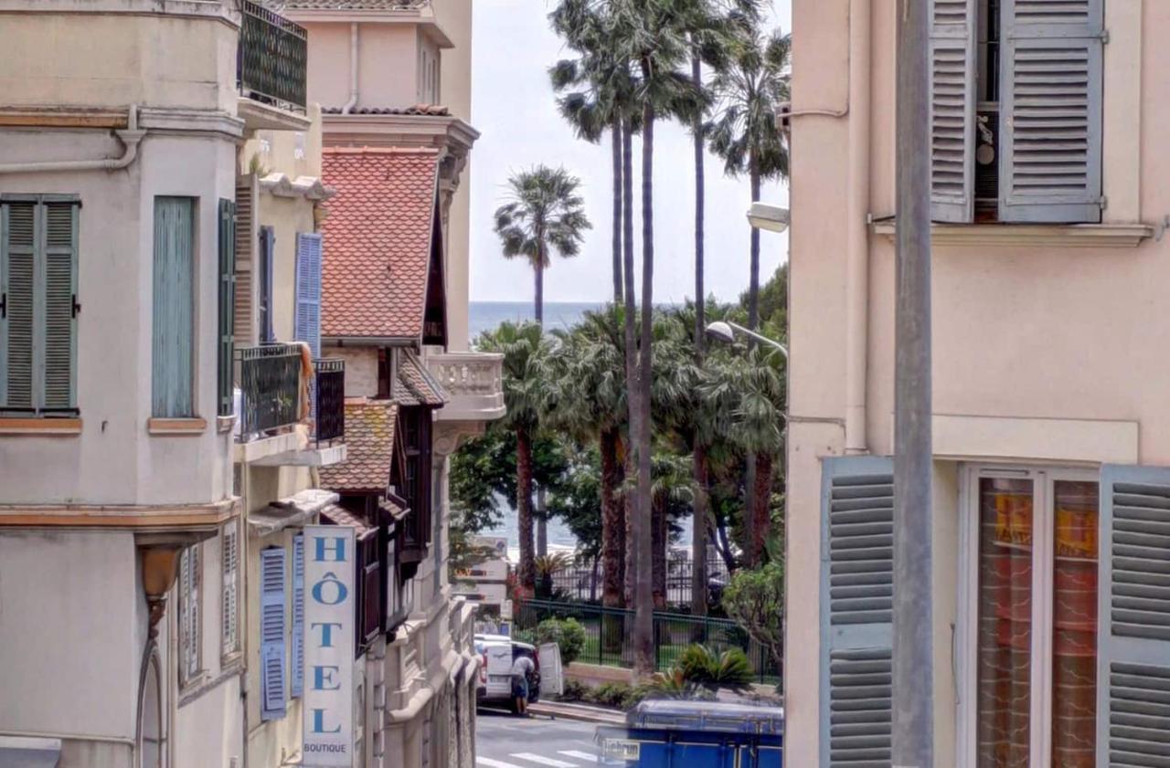 Cannes Plage 2Mn/45M2/Vue Mer/Inernet/Clim/Parking Prive エクステリア 写真